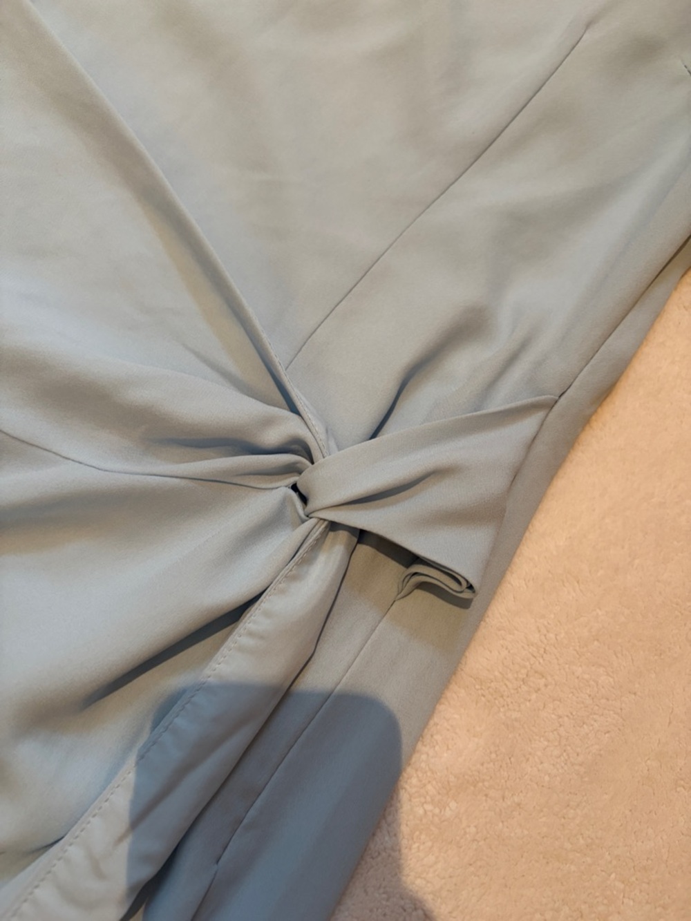 Petal & Pup Light Blue Wrap-Style Maxi Dress - Picture 2 of 4